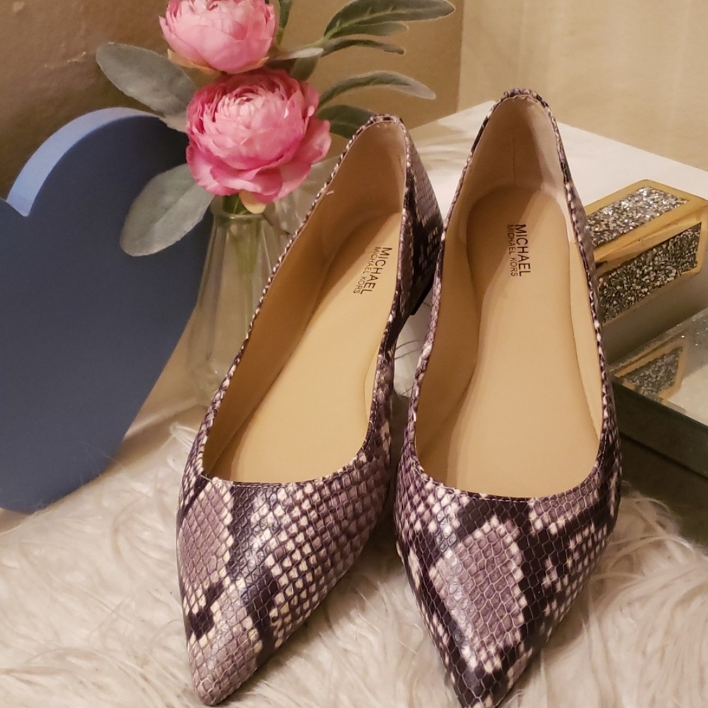 Michael Kors python flats